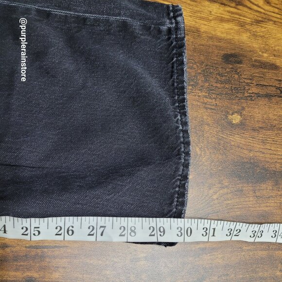 American Eagle Jeans 4 R Curvy Super High Rise Baggy Straight Strigid Denim - Picture 11 of 13